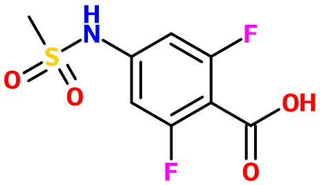 (图片) MC017264 2,6-Difluoro-4-[(methylsulfonyl)amino]-benzoic acid